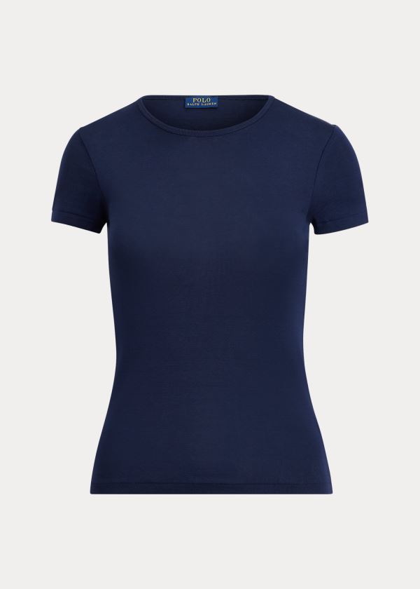 Women's Polo Ralph Lauren Short-Sleeve Crewneck T Shirts | 389671ZDQ